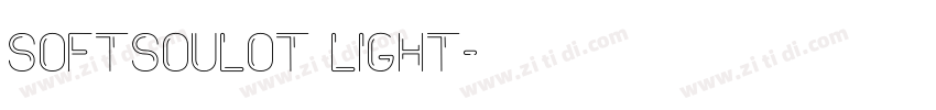 SoftsoulOT Light字体转换